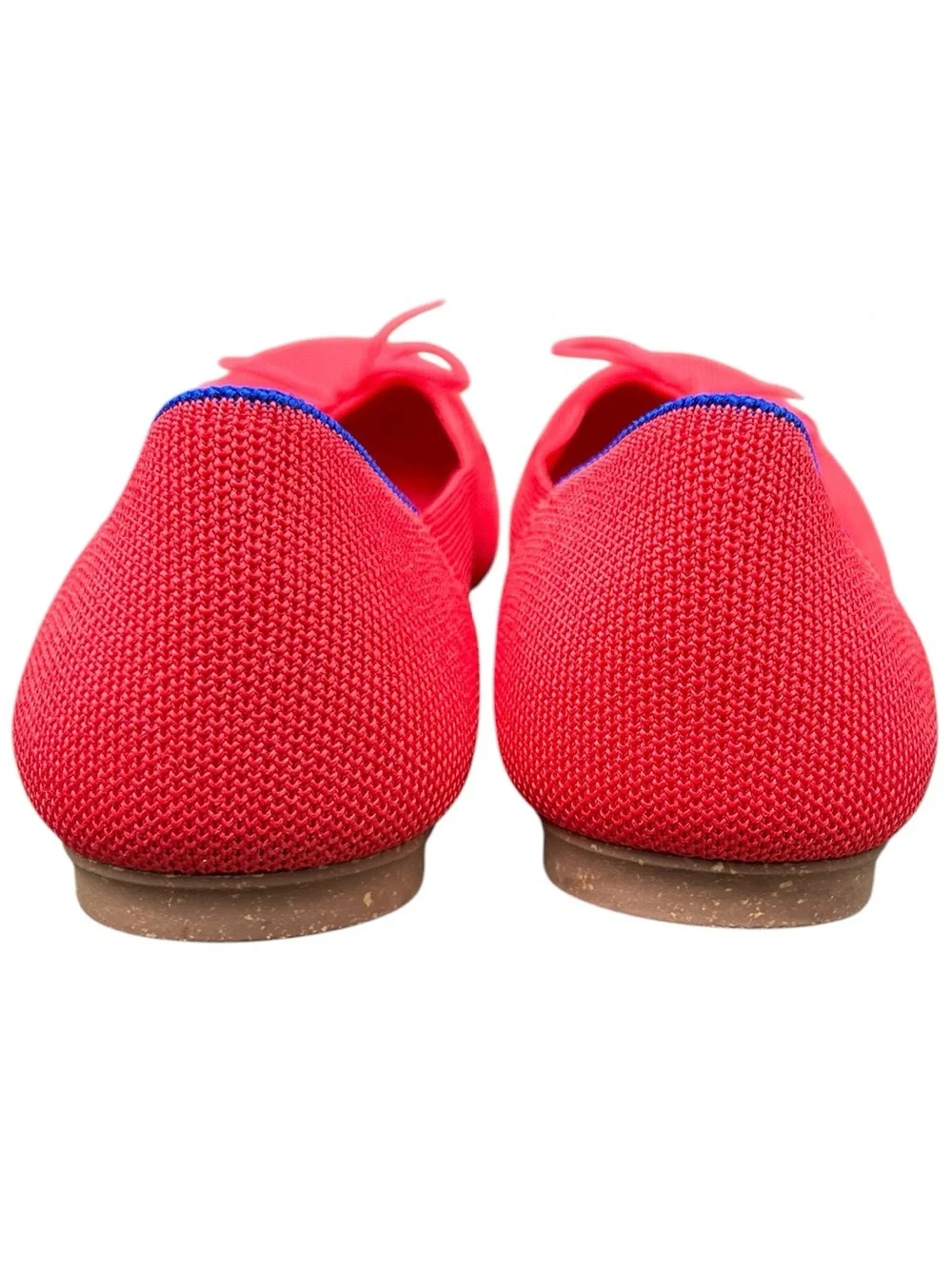 Rothy's The Ballet Flat 10 Round Toe Red Bow Slip On